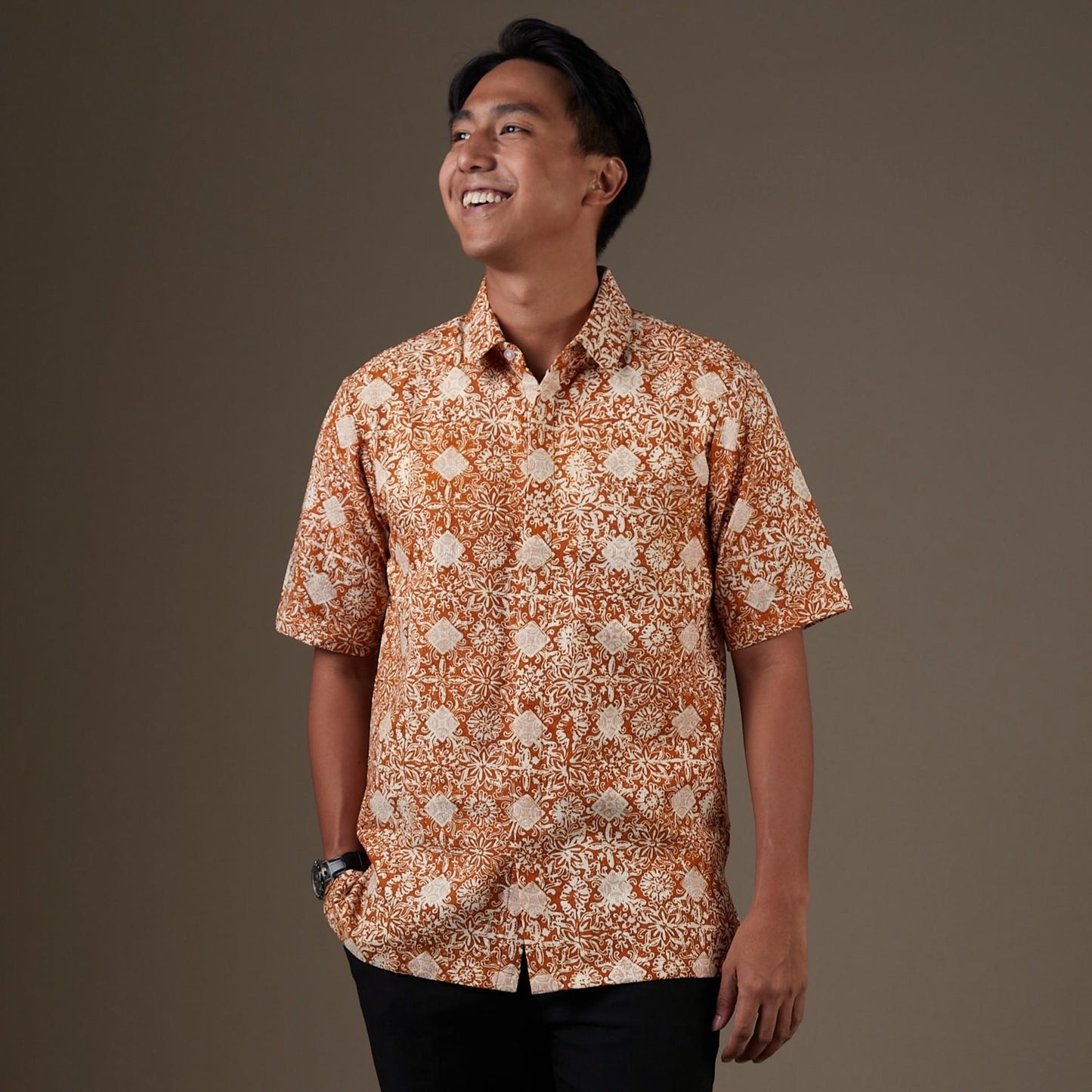 Haruki - Mandalas Kemeja Batik Pria Premium Lengan Pendek