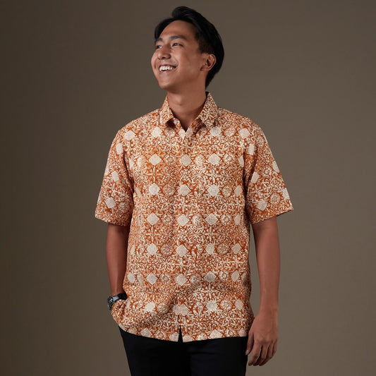 Haruki - Mandalas Kemeja Batik Pria Premium Lengan Pendek