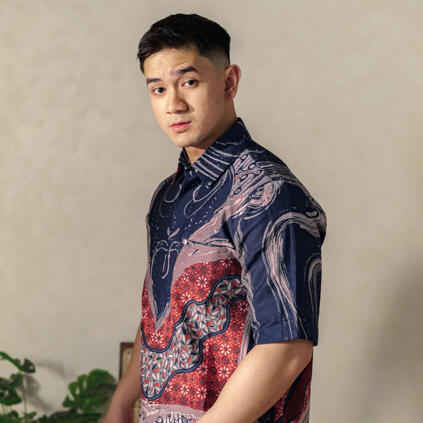 Angkasa - Mandalas Premium Men's Short Sleeve Batik Shirt