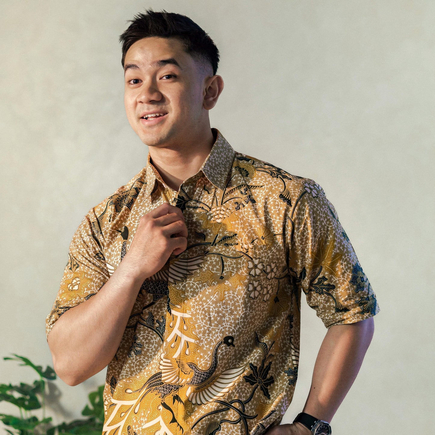 Trimangun - Mandalas Kemeja Batik Pria Premium Lengan Pendek