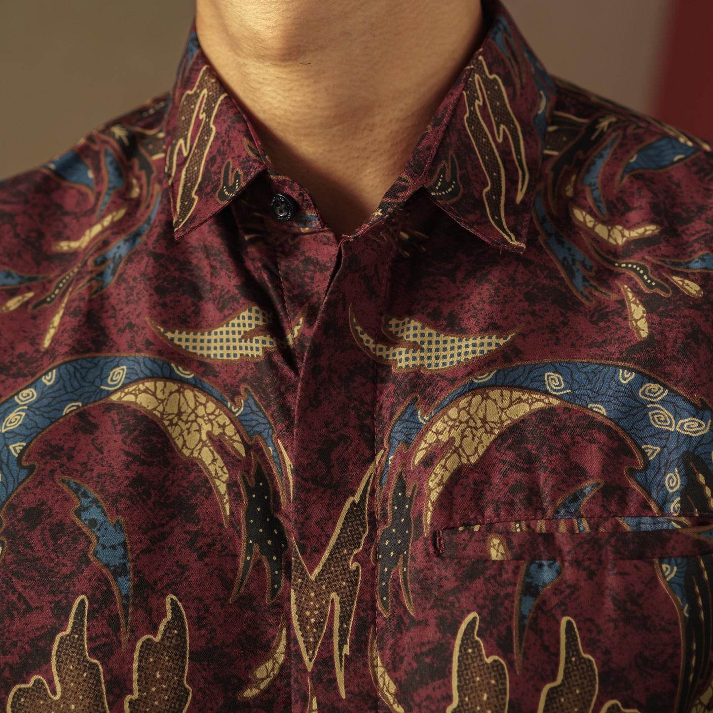 Masuri - Mandalas Premium Men's Long Sleeve Batik Shirt
