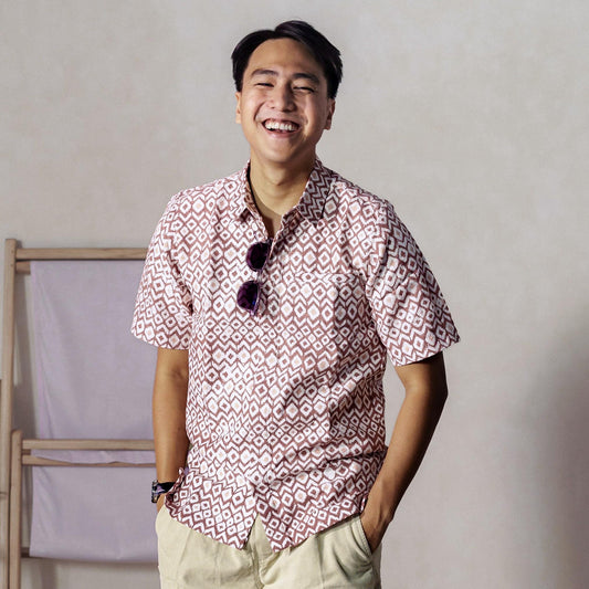 Lombokan - Mandalas Premium Men's Short Sleeve Batik Shirt