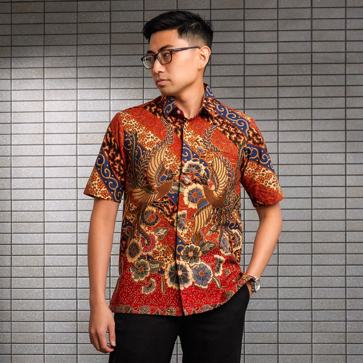 Asoka - Mandalas Kemeja Batik Pria Premium Lengan Pendek