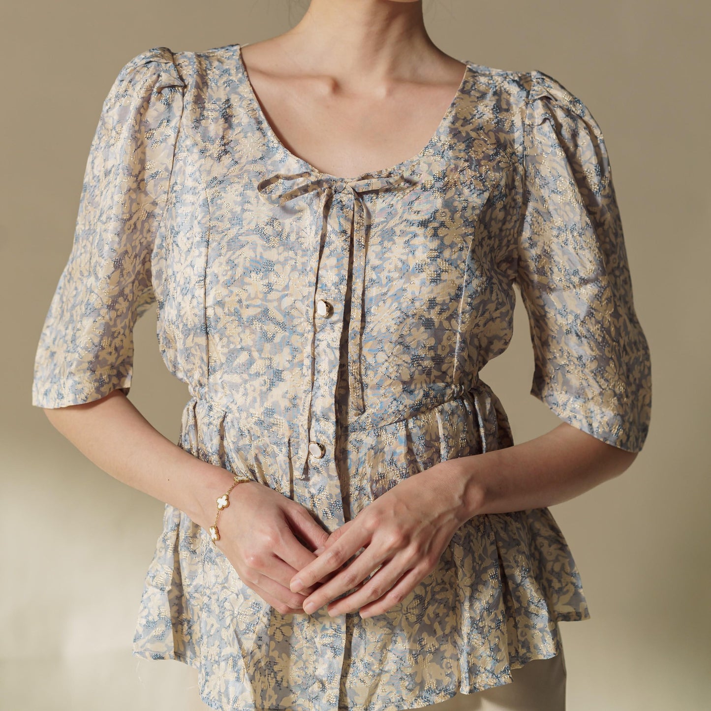 Kania Short Sleeve - Mandalas Modern Outerwear Women's Babydoll Top