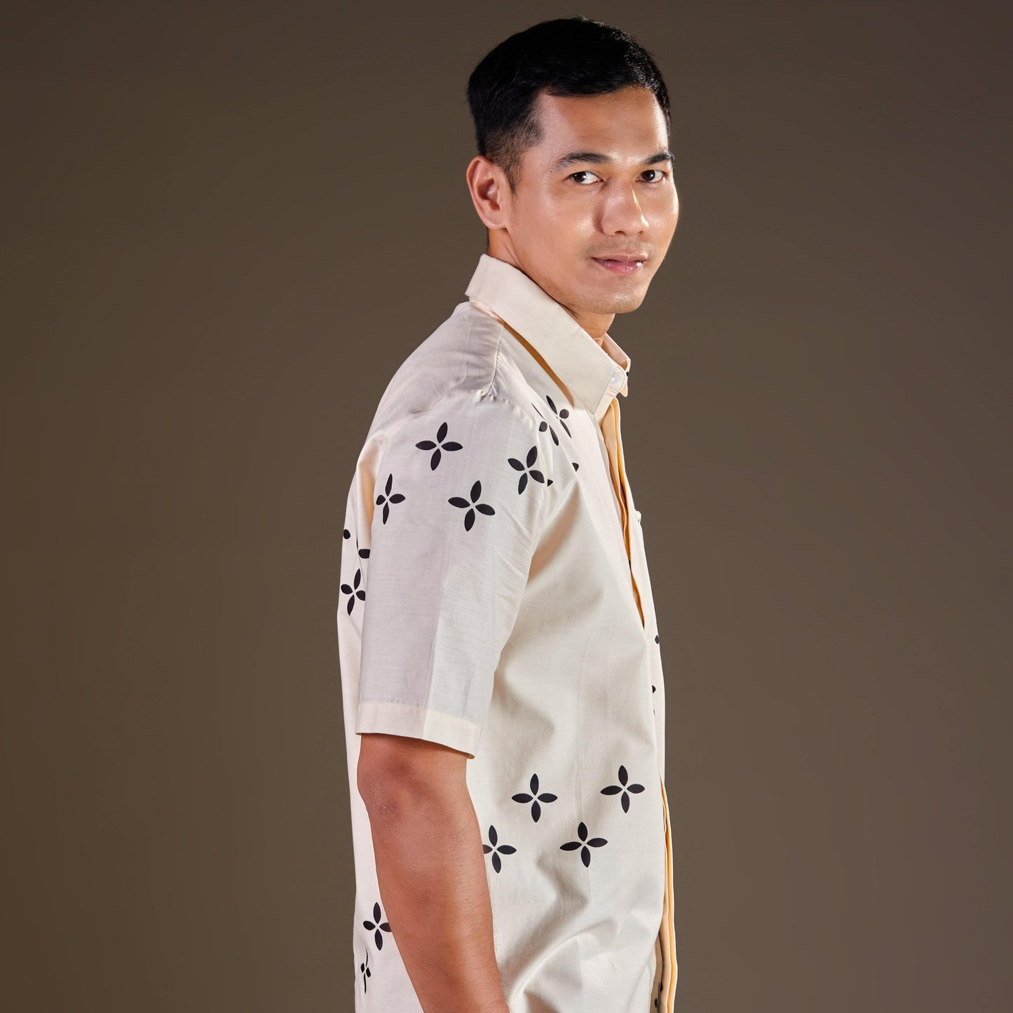 Nobi - Mandalas Premium Men's Short Sleeve Batik Shirt