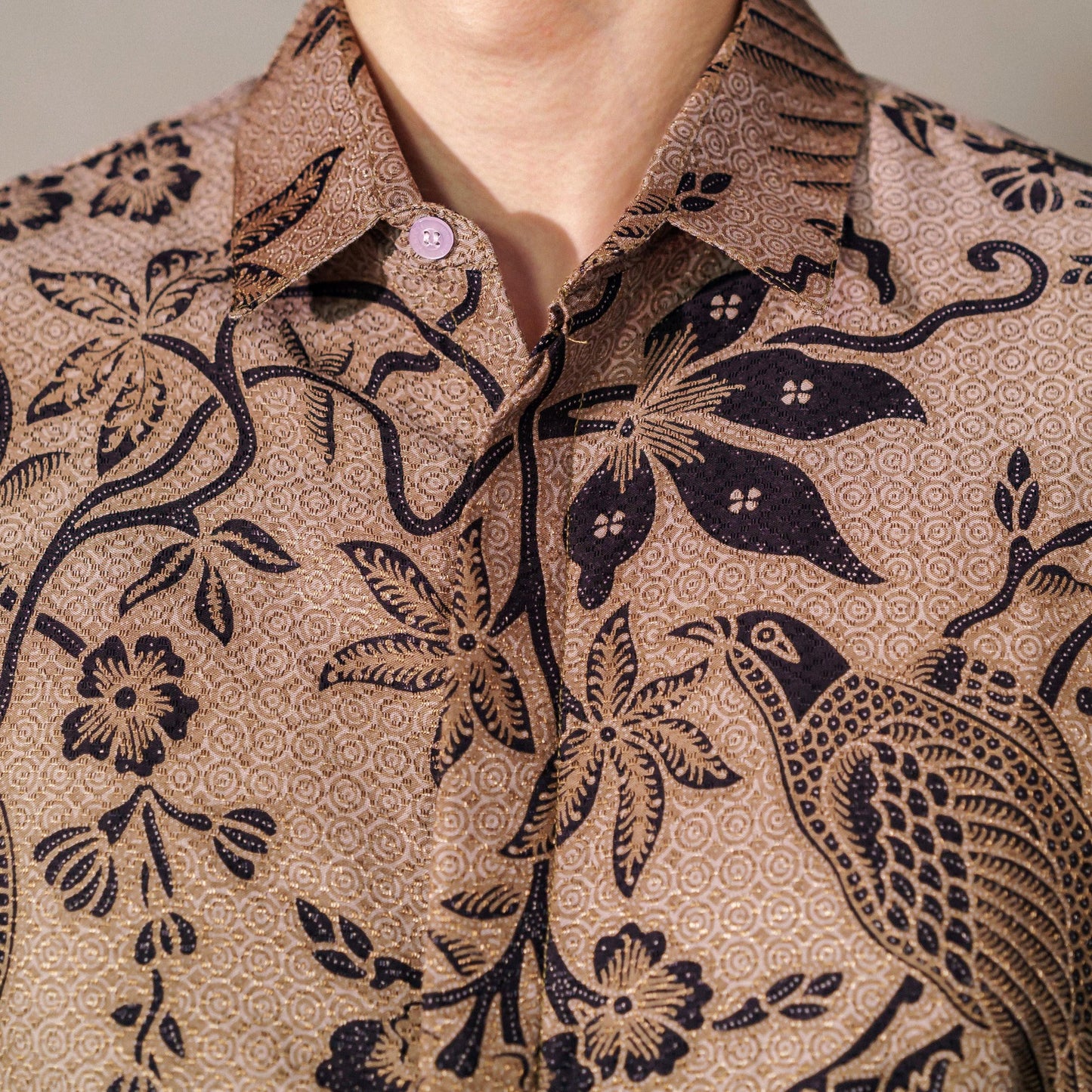 Cendrawasih - Mandalas Premium Men's Short Sleeve Batik Shirt