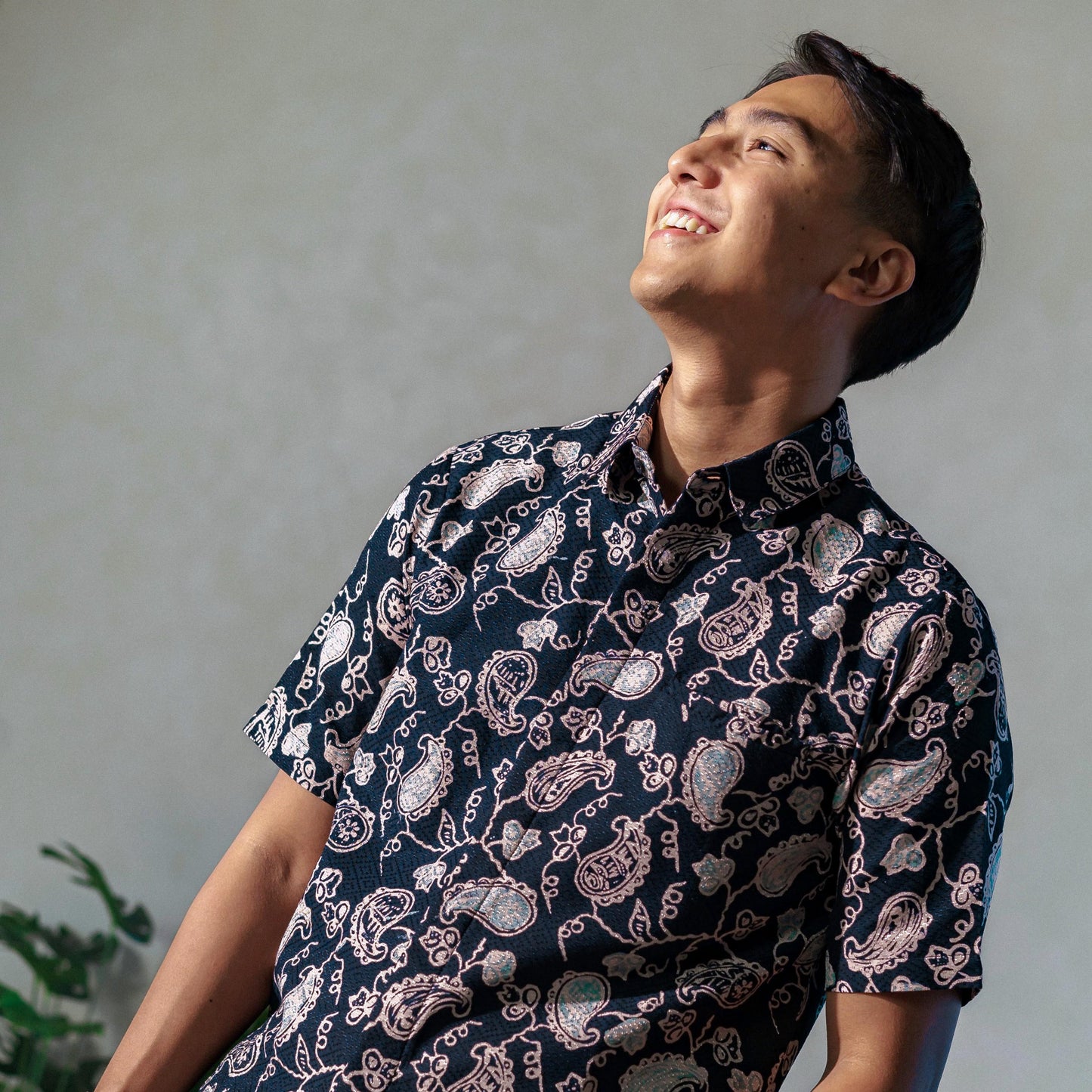 Butasaka - Mandalas Premium Men's Short Sleeve Batik Shirt