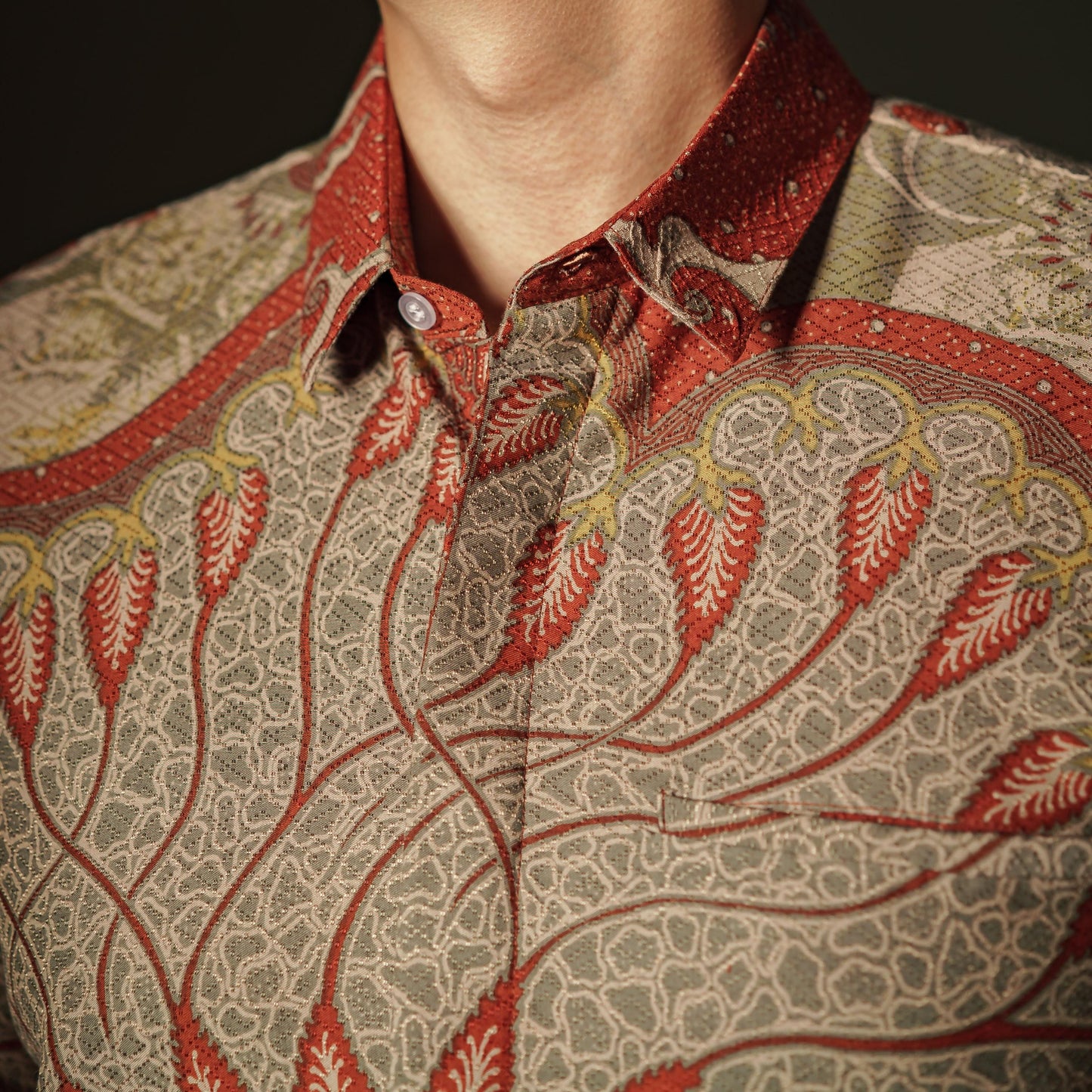 Marmor - Mandalas Premium Men's Long Sleeve Batik Shirt