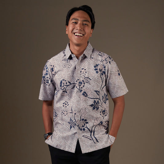 Natami - Mandalas Kemeja Batik Pria Premium Lengan Pendek