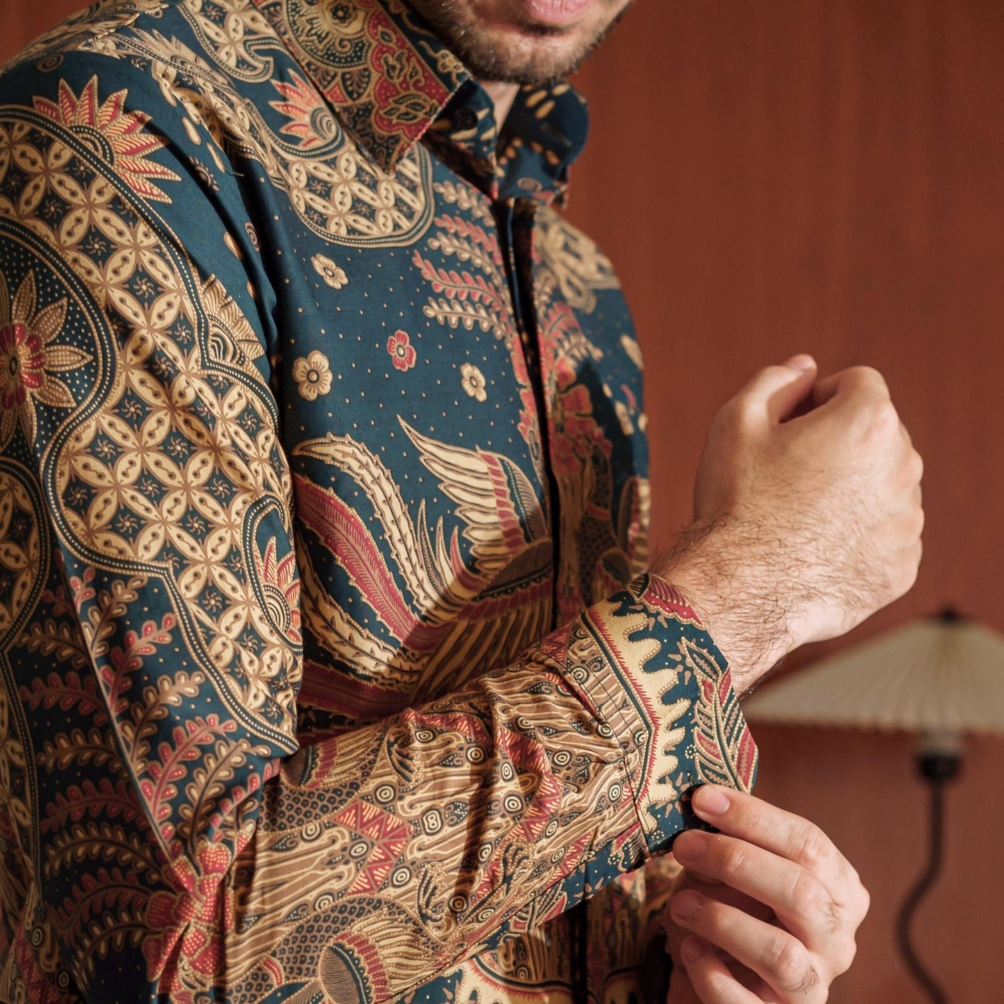 Mateus - Mandalas Kemeja Batik Pria Premium Lengan Panjang