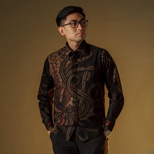 Elanga - Mandalas Kemeja Batik Pria Premium Lengan Panjang