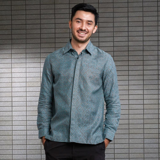 Firza - Mandalas Kemeja Batik Pria Premium Lengan Panjang