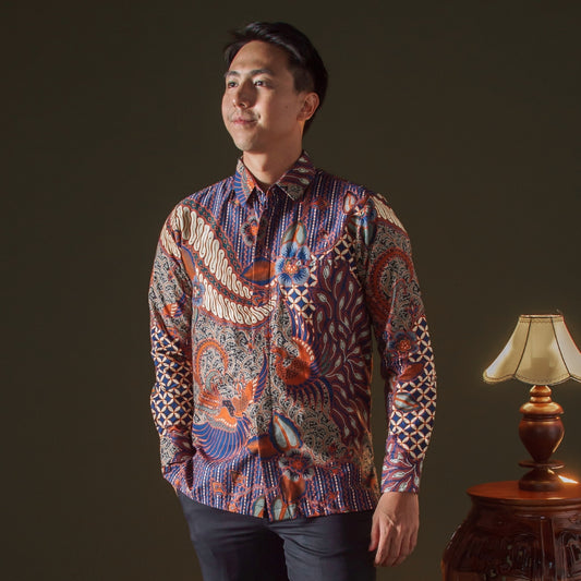 Banyura - Mandalas Kemeja Batik Pria Premium Lengan Panjang