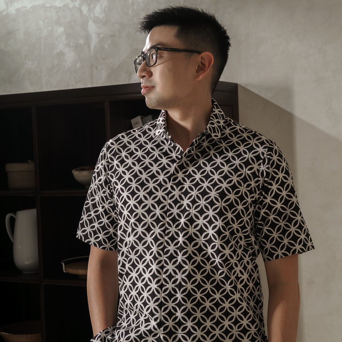 Bitadian - Mandalas Kemeja Batik Pria Premium Lengan Pendek