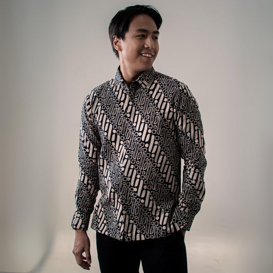 Bonadan - Mandalas Kemeja Batik Pria Premium Lengan Panjang