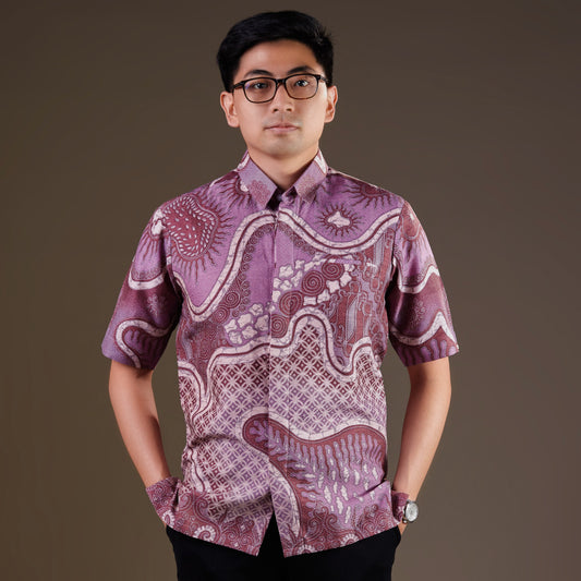 Celerum - Mandalas Kemeja Batik Pria Premium Lengan Pendek