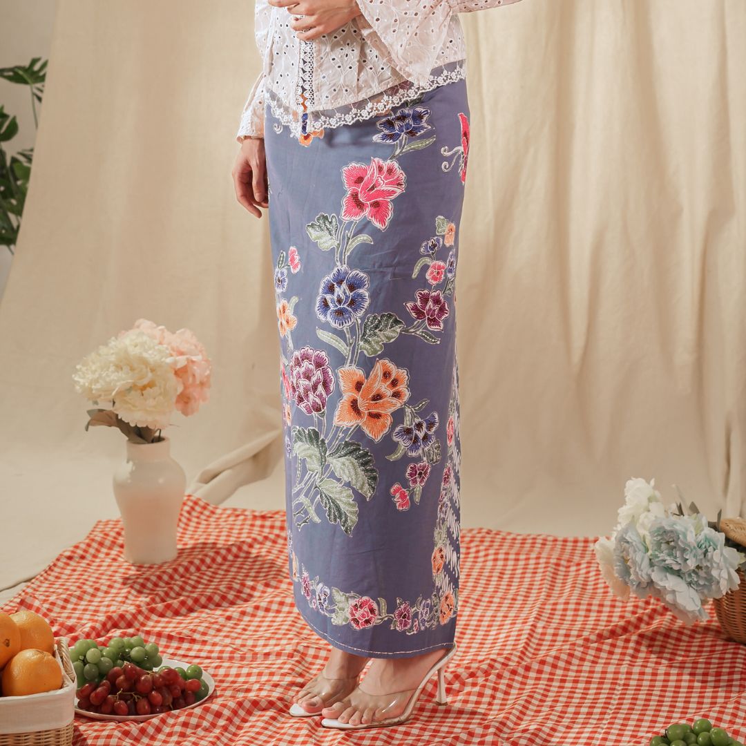 Celina Oat Long Sleeve - Mandalas Women's Kebaya Top Modern Embroidered Cotton Outer