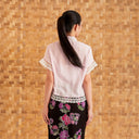 Celine Sakura Short Sleeve - Mandalas Women’s Modern Embroidered Cotton Kebaya Top