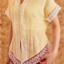 Celine Short Sleeve - Mandalas Women’s Modern Embroidered Cotton Kebaya Top