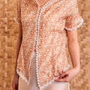 Dalilah Short Sleeve - Mandalas Women’s Modern Viscose Blouse