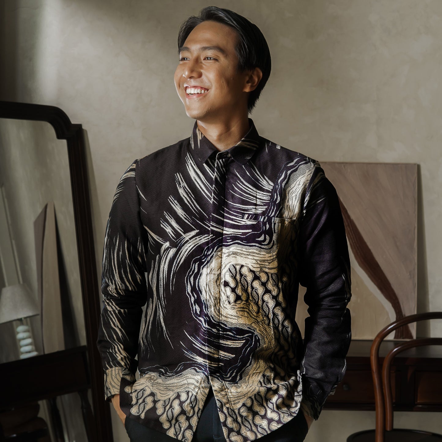 Danadian - Mandalas Kemeja Batik Pria Premium Lengan Panjang