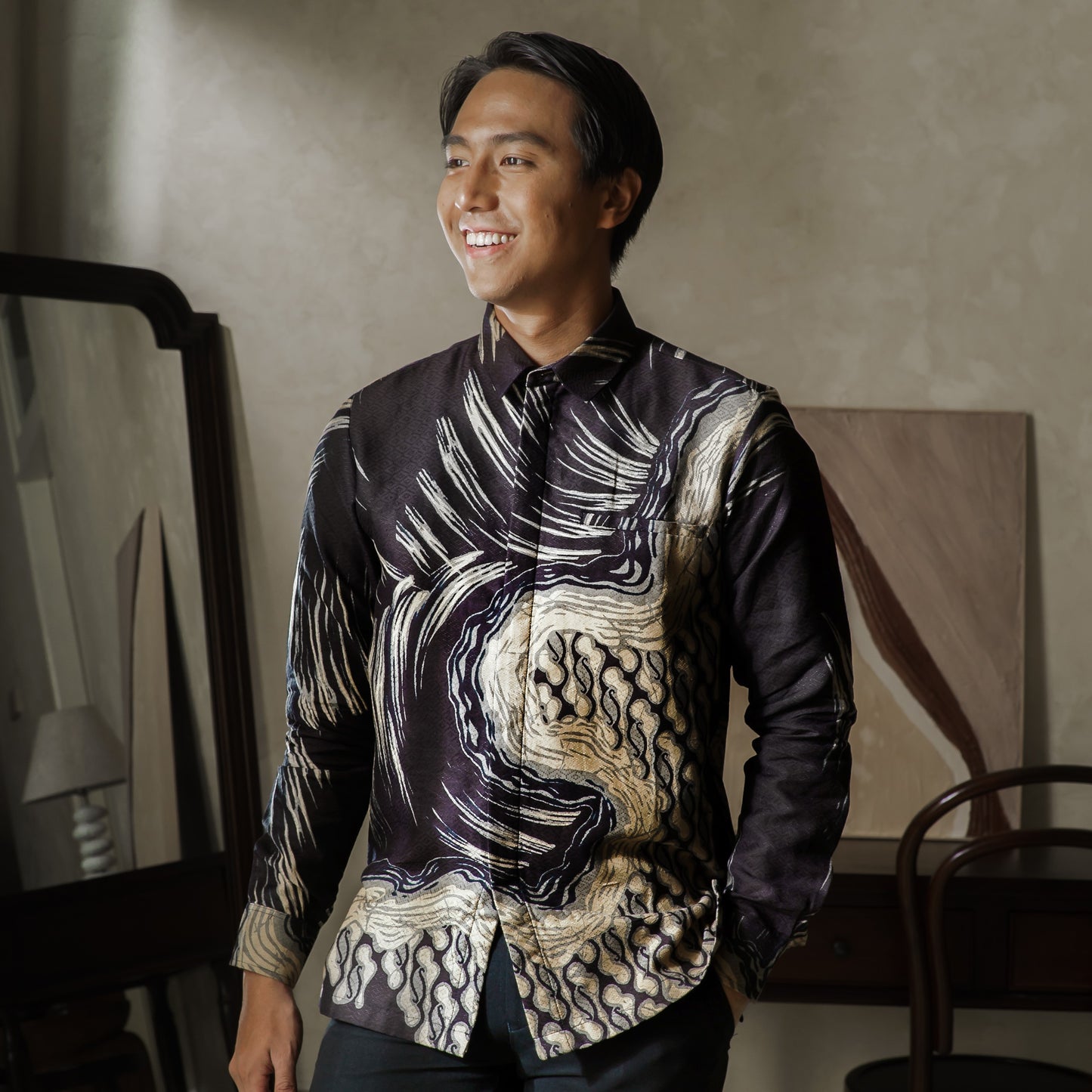 Danadian - Mandalas Kemeja Batik Pria Premium Lengan Panjang