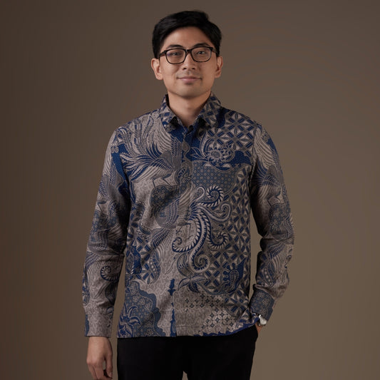Firaya - Mandalas Kemeja Batik Pria Premium Lengan Panjang