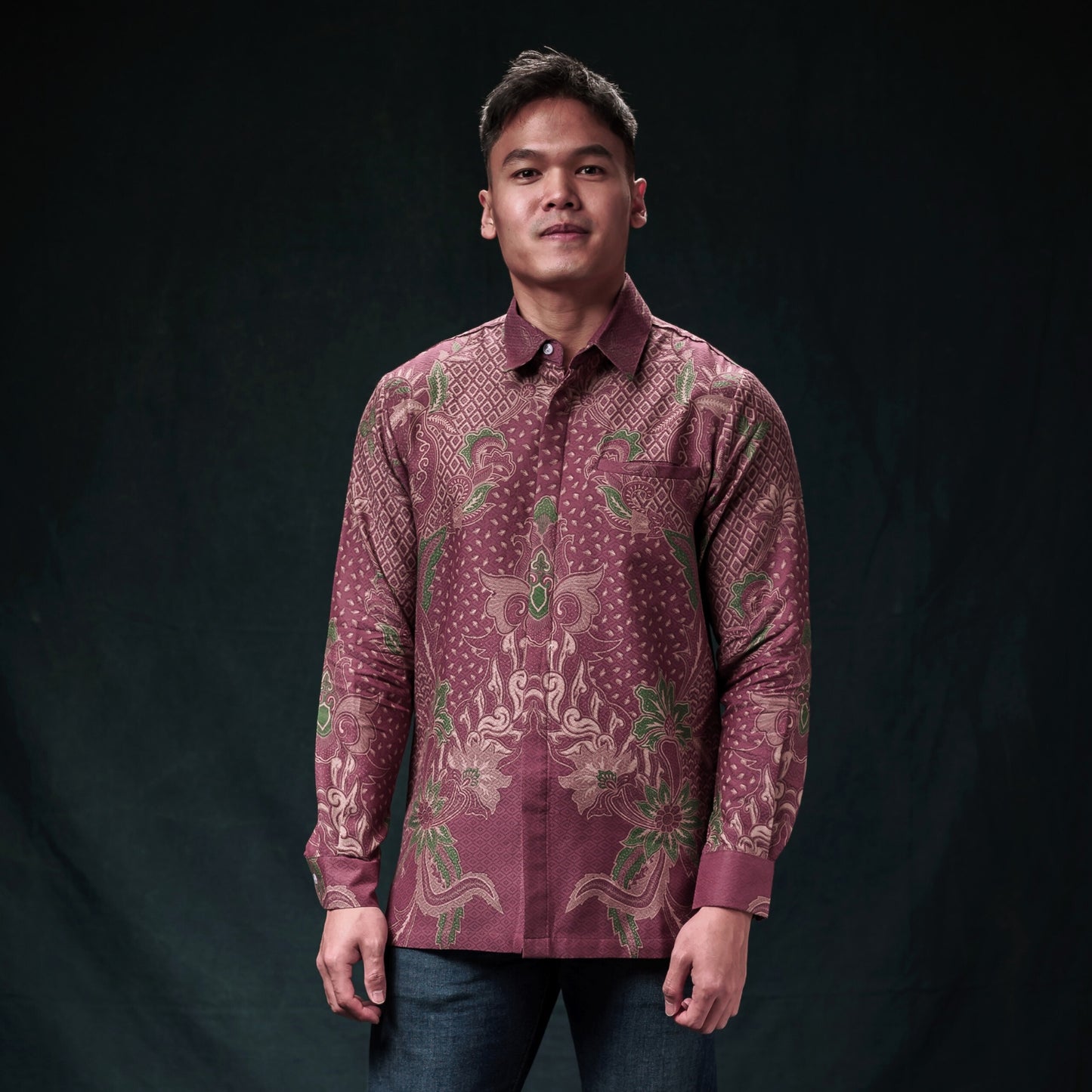 Fusia - Mandalas Kemeja Batik Pria Premium Lengan Panjang