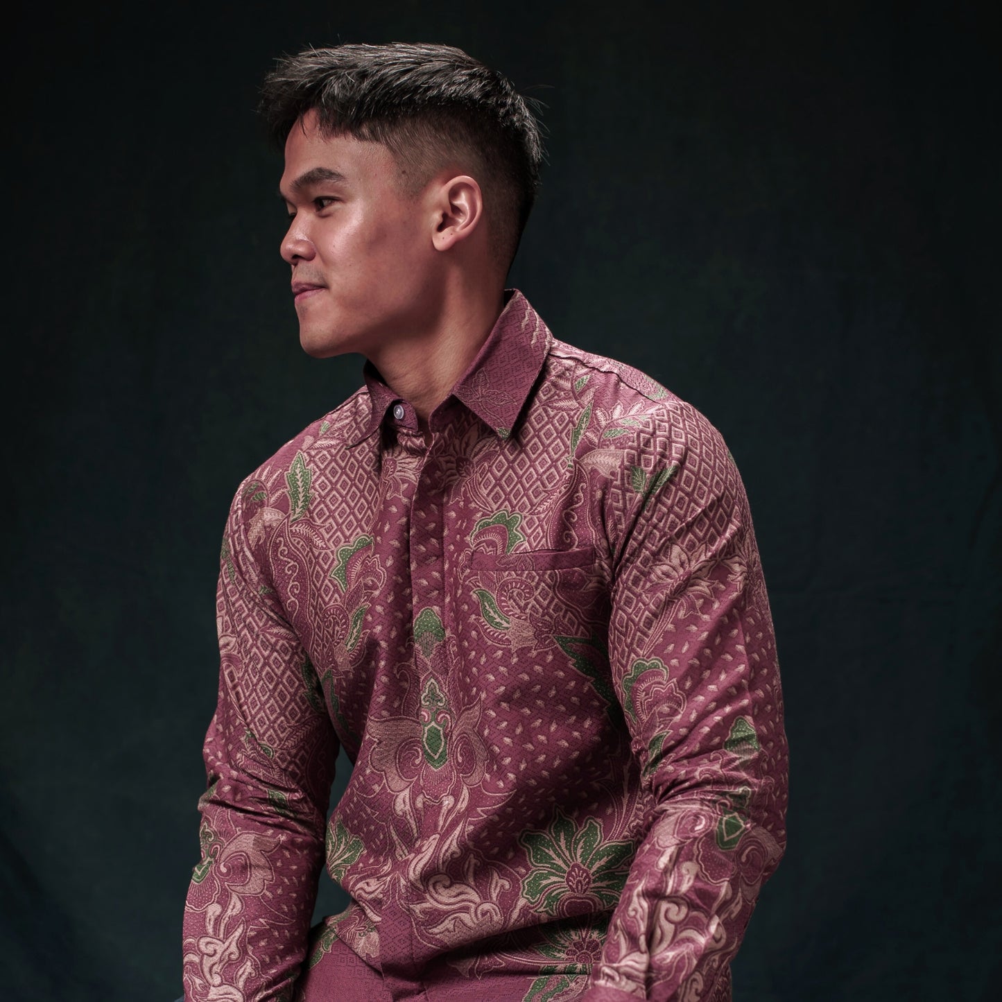 Fusia - Mandalas Kemeja Batik Pria Premium Lengan Panjang