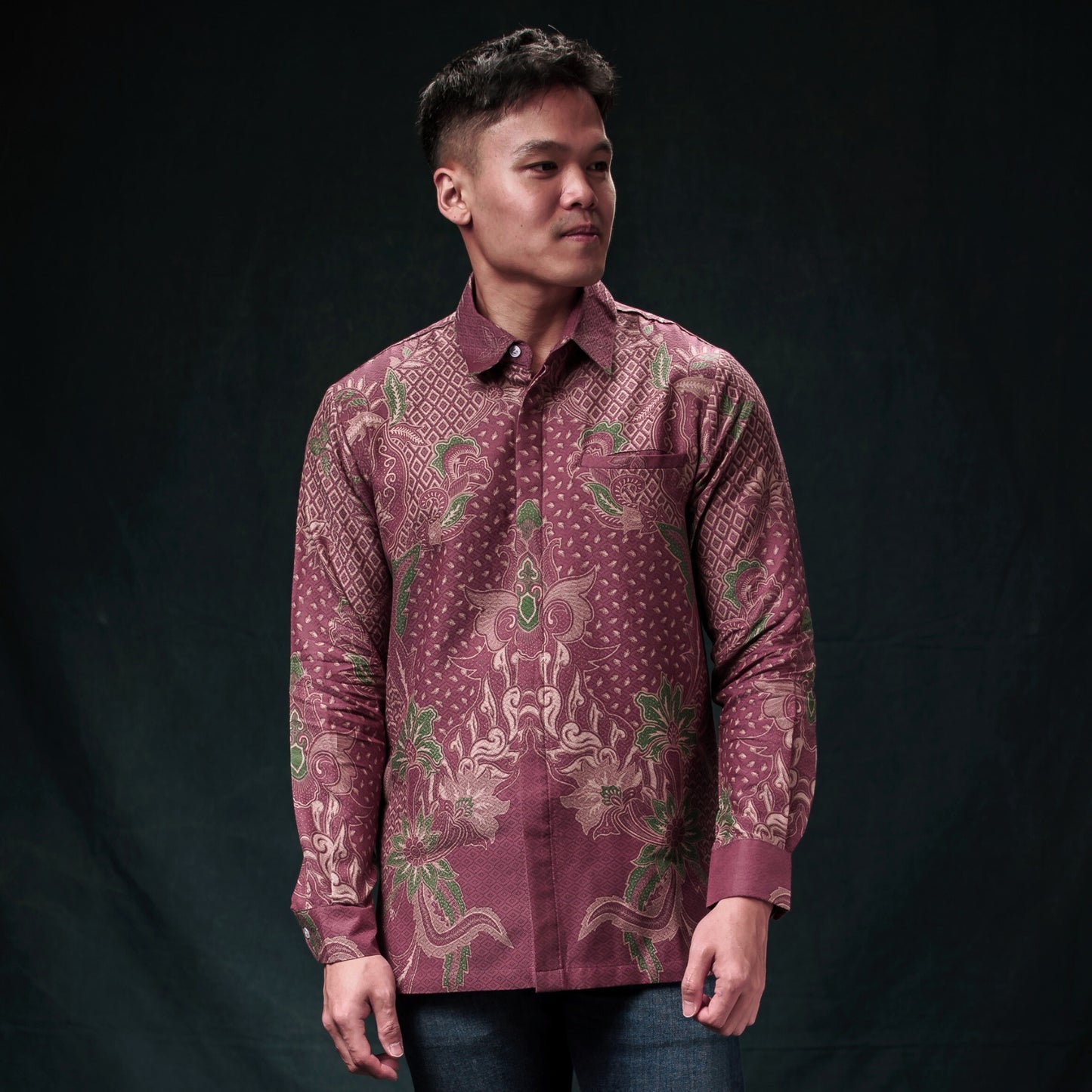 Fusia - Mandalas Kemeja Batik Pria Premium Lengan Panjang