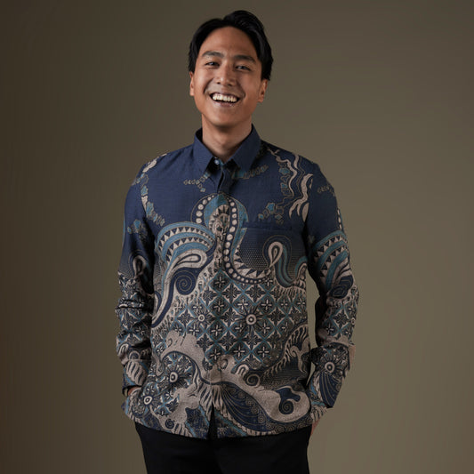 Karimo - Mandalas Kemeja Batik Pria Premium Lengan Panjang