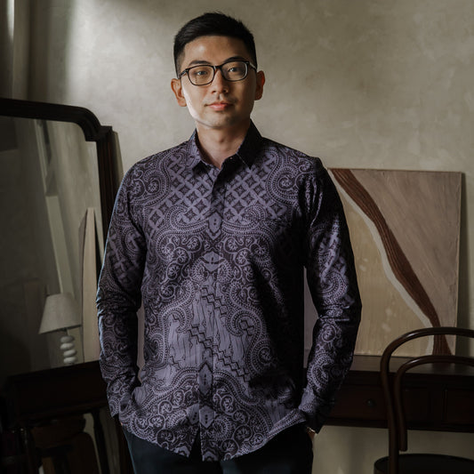 Karlis - Mandalas Kemeja Batik Pria Premium Lengan Panjang