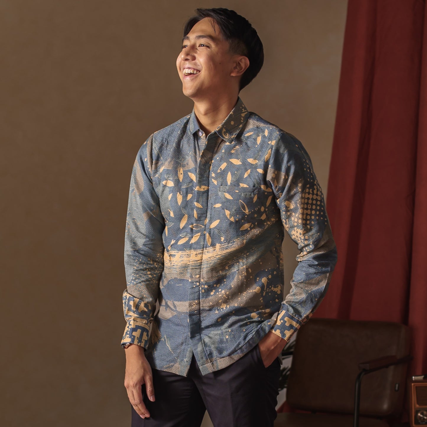 Kelana - Mandalas Kemeja Batik Pria Lengan Panjang