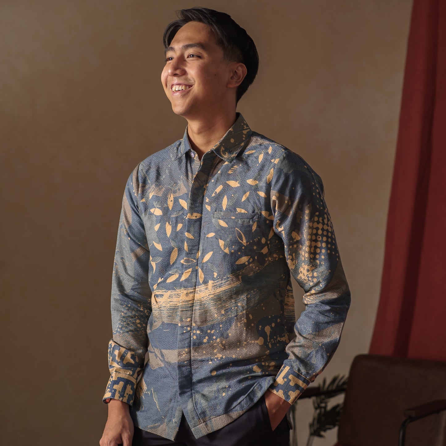 Kelana - Mandalas Kemeja Batik Pria Lengan Panjang