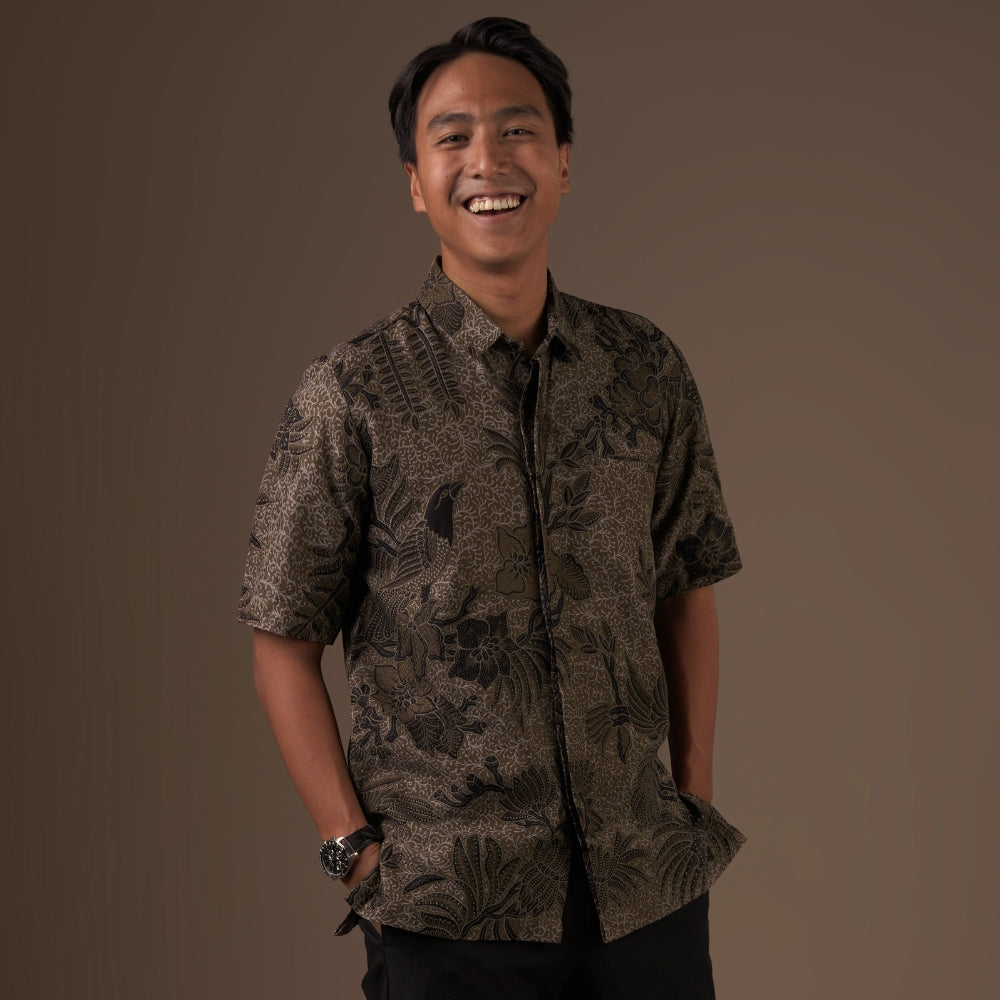 Kolibri - Mandalas Kemeja Batik Pria Premium Lengan Pendek