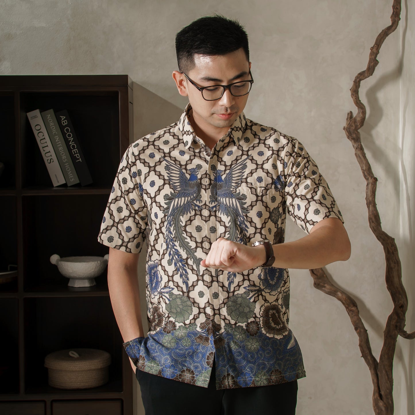 Kunca - Mandalas Kemeja Batik Pria Premium Lengan Pendek