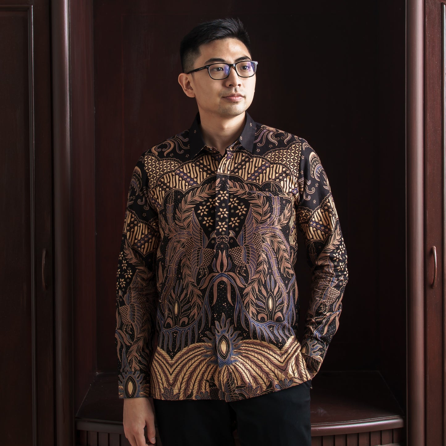 Matedian - Mandalas Kemeja Batik Pria Premium Lengan Panjang