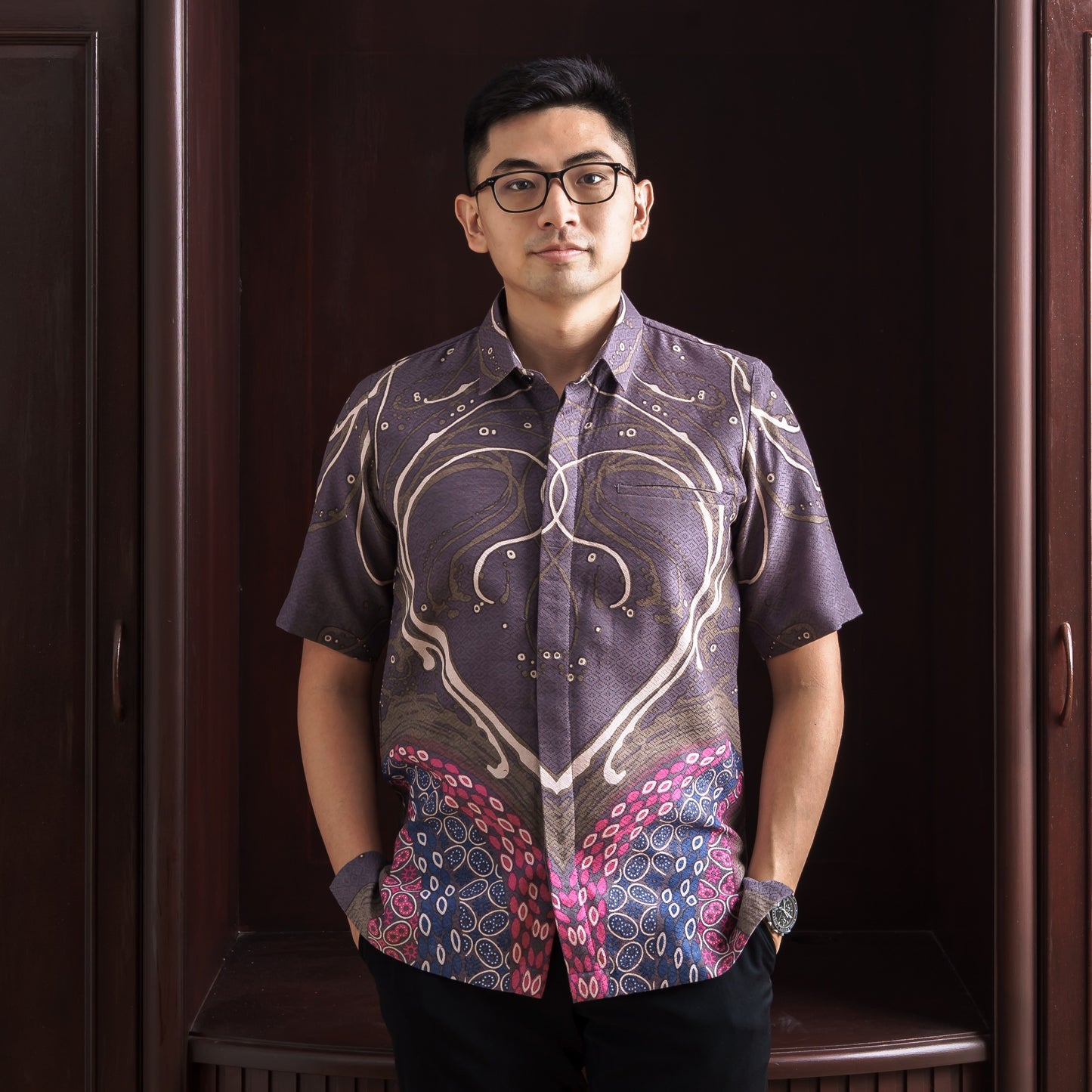 Corola - Mandalas Kemeja Batik Pria Lengan Pendek