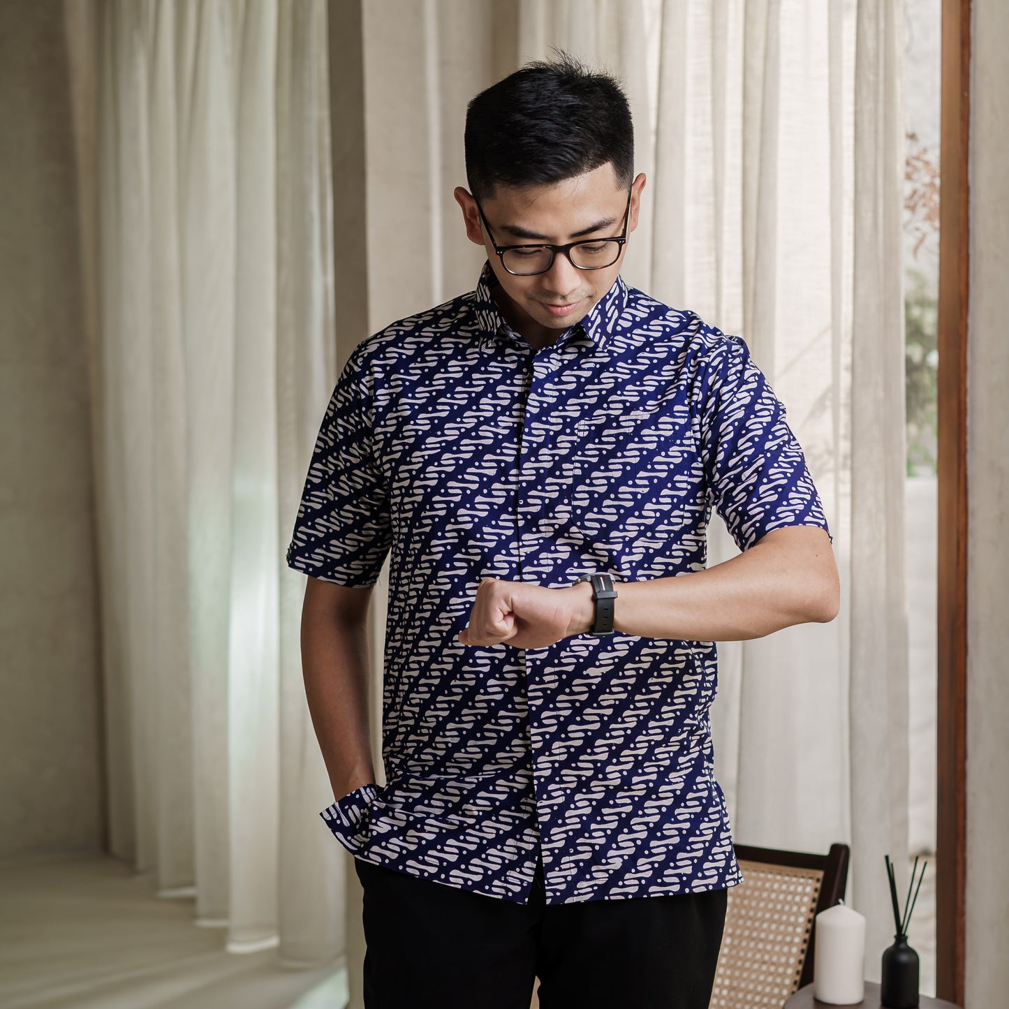 Parizon - Mandalas Kemeja Batik Pria Premium Lengan Pendek