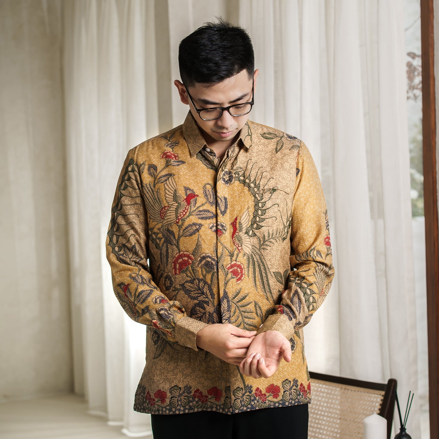 Ningrana - Mandalas Kemeja Batik Pria Premium Lengan Panjang