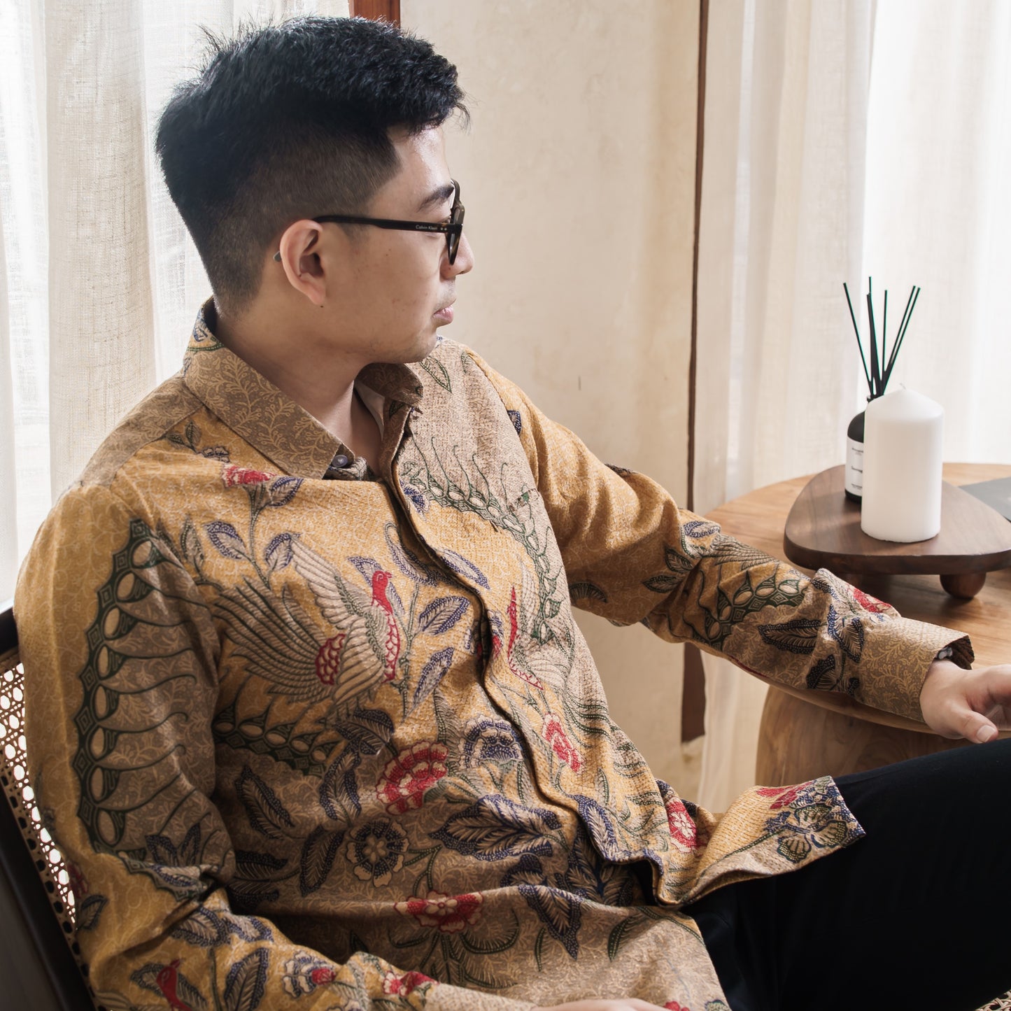 Ningrana - Mandalas Kemeja Batik Pria Premium Lengan Panjang