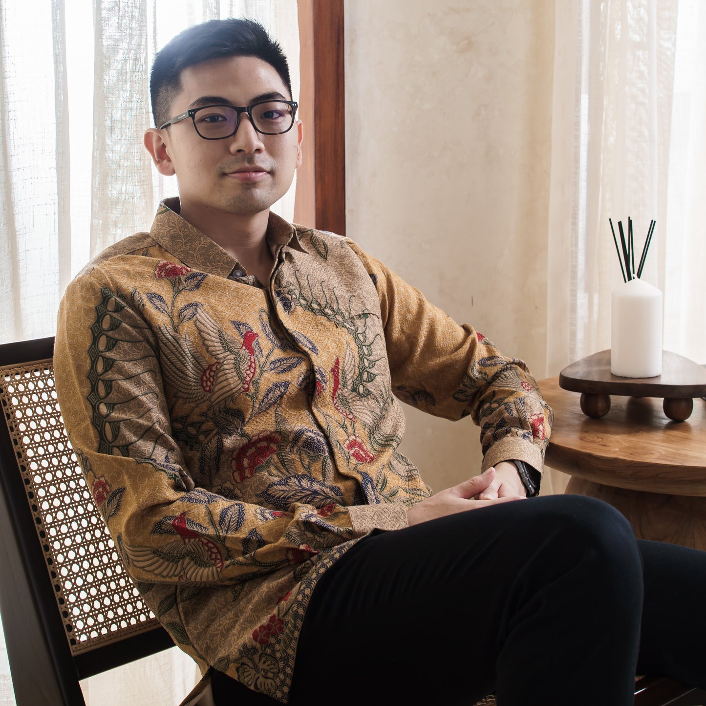 Ningrana - Mandalas Kemeja Batik Pria Premium Lengan Panjang