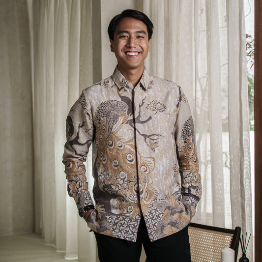 Burtit - Mandalas Kemeja Batik Pria Premium Lengan Panjang