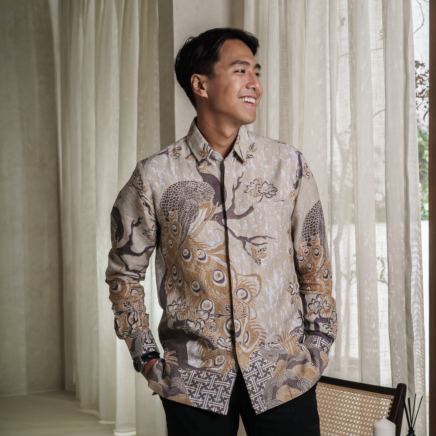 Burtit - Mandalas Kemeja Batik Pria Premium Lengan Panjang