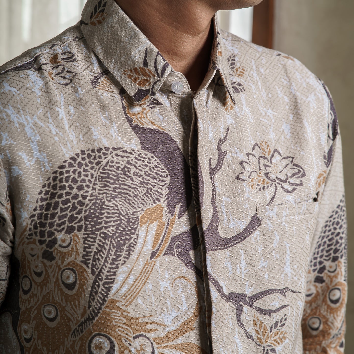 Burtit - Mandalas Kemeja Batik Pria Premium Lengan Panjang