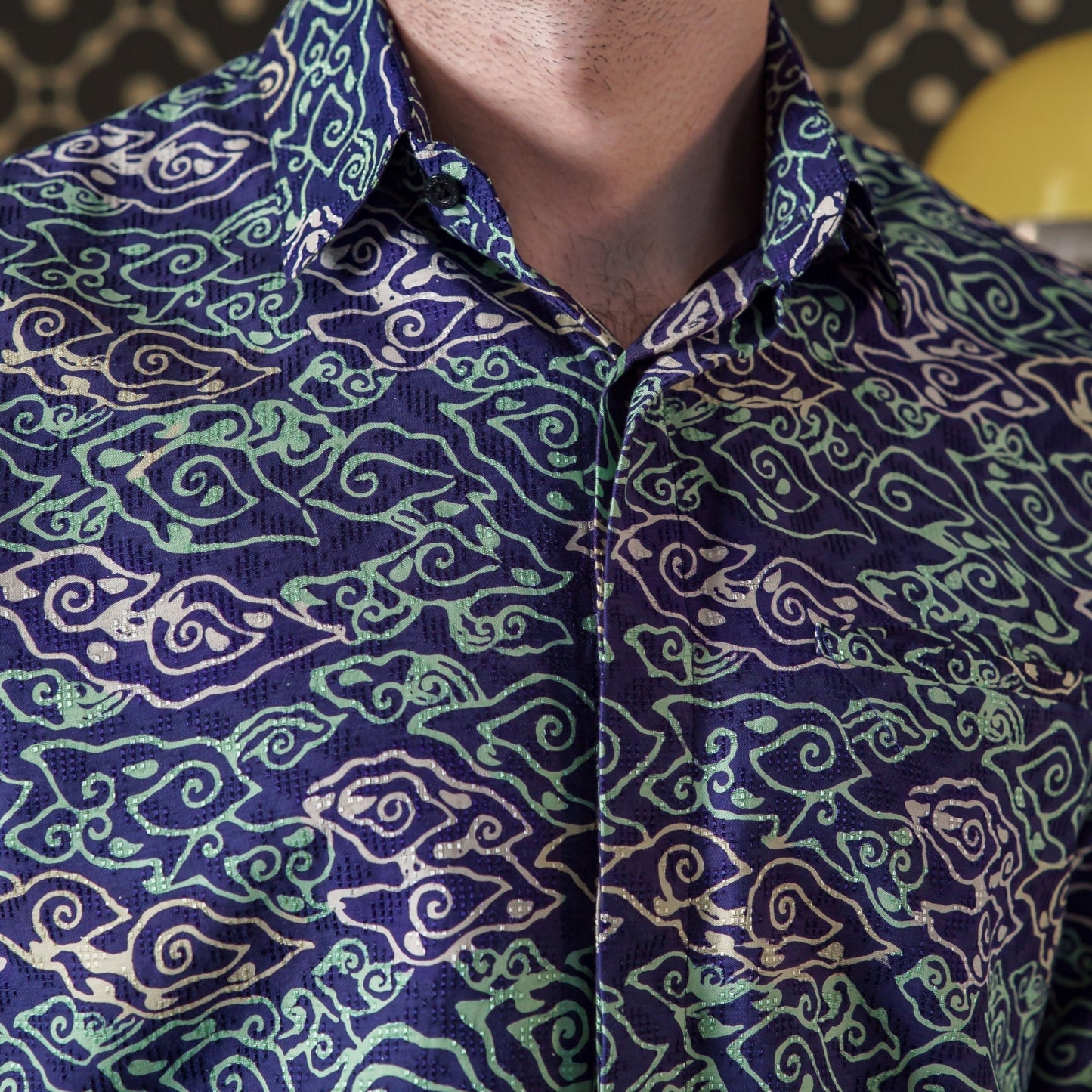 Mendangan - Mandalas Premium Men's Short Sleeve Batik Shirt