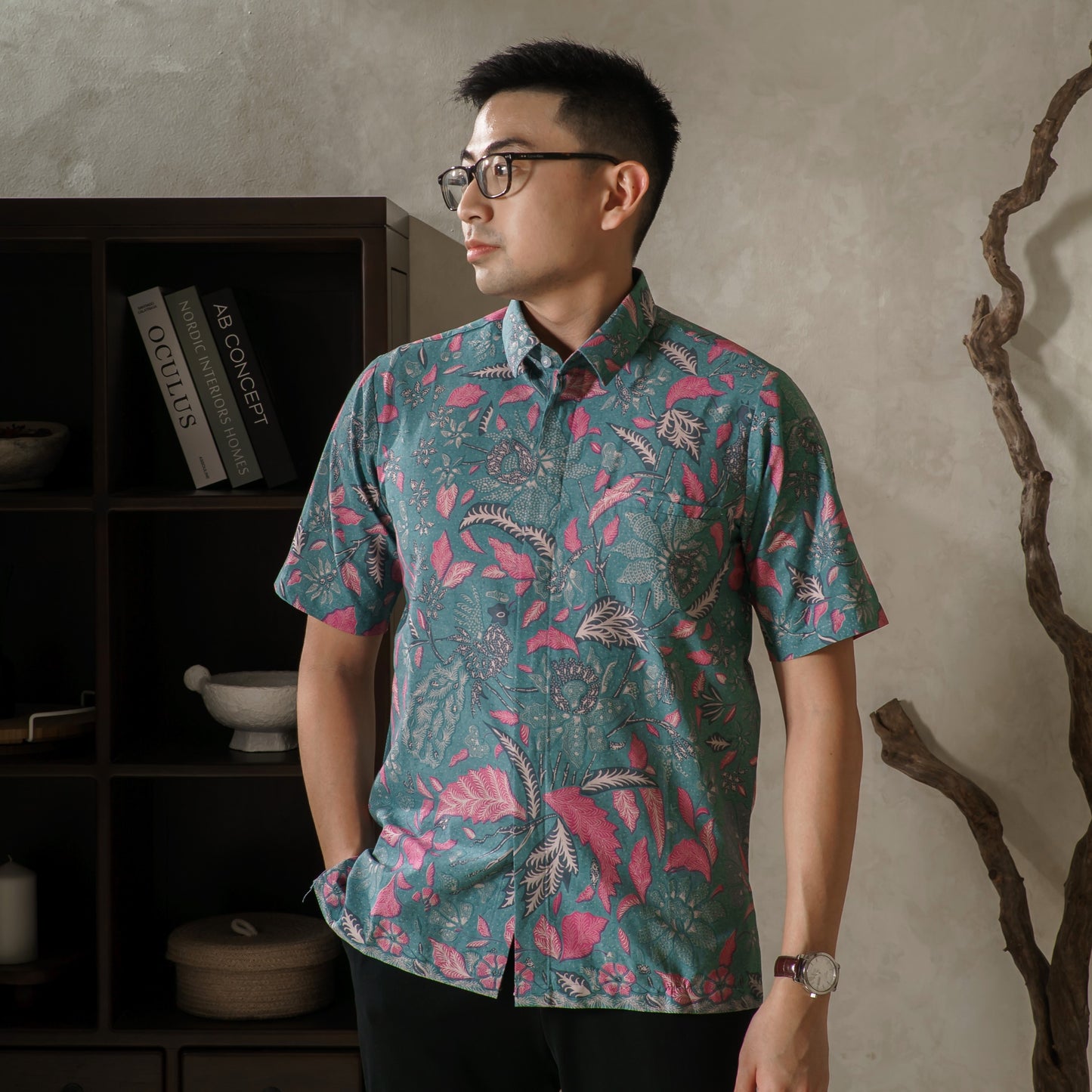 Nubu - Mandalas Kemeja Batik Pria Lengan Pendek