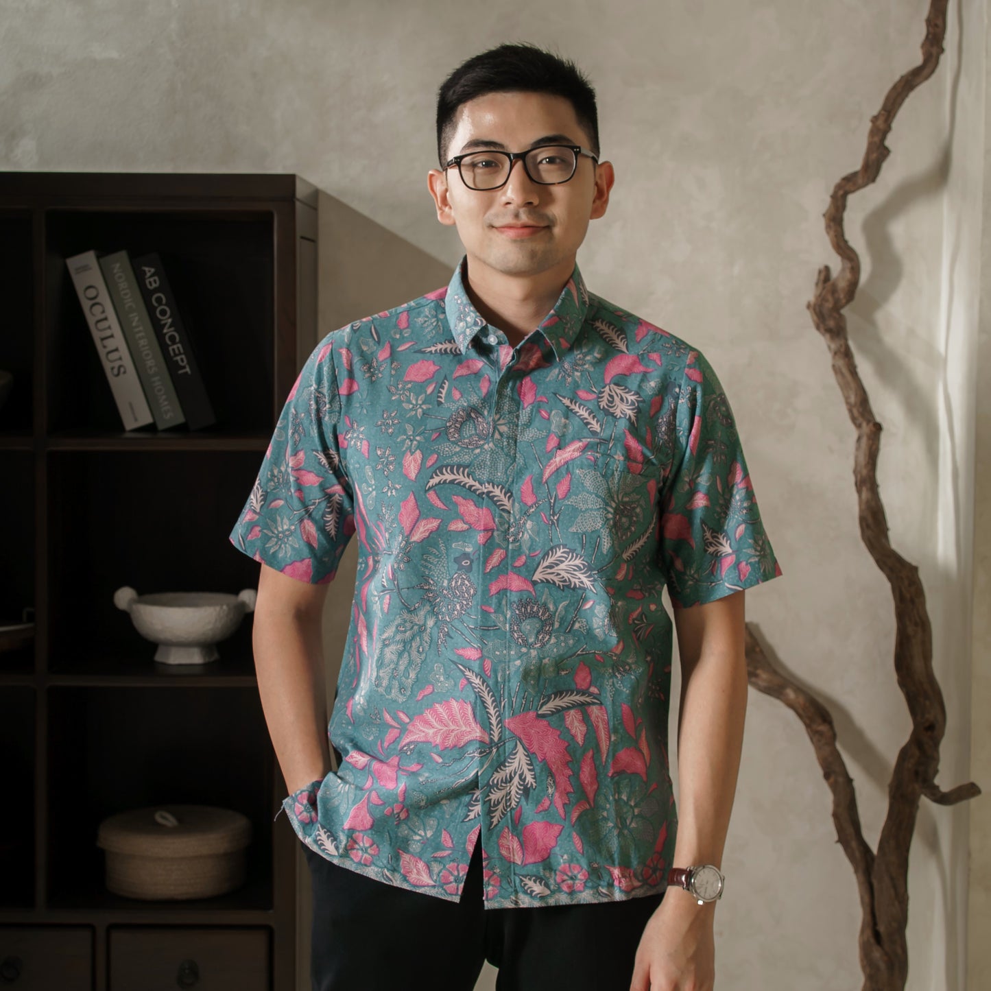 Nubu - Mandalas Kemeja Batik Pria Lengan Pendek