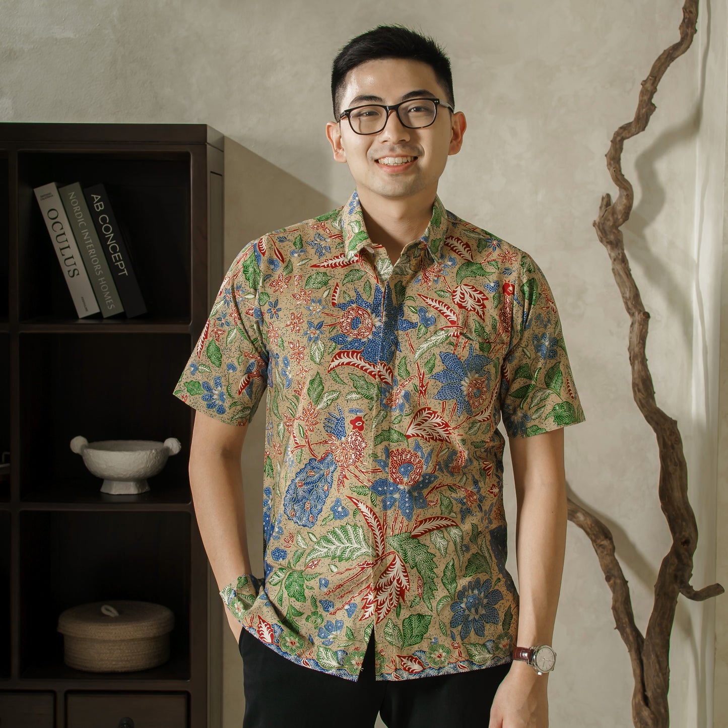 Nugata - Mandalas Kemeja Batik Pria Premium Lengan Pendek