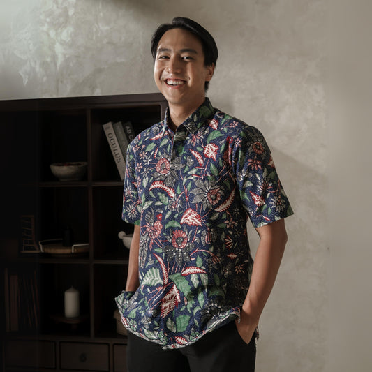 Nusa - Mandalas Kemeja Batik Pria Premium Lengan Pendek